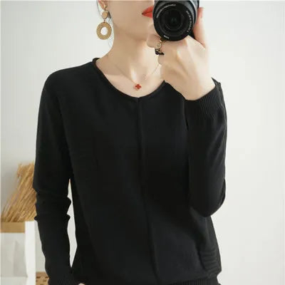 Lightweight Knit Pullover Sweater