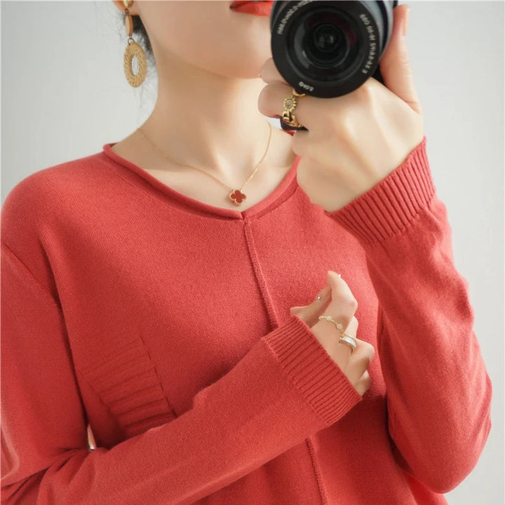 Lightweight Knit Pullover Sweater