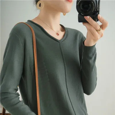 Lightweight Knit Pullover Sweater
