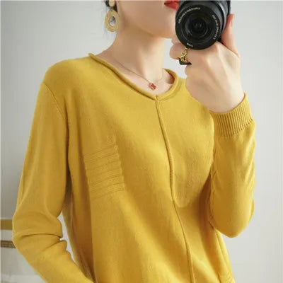 Lightweight Knit Pullover Sweater