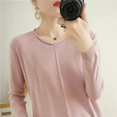 Lightweight Knit Pullover Sweater