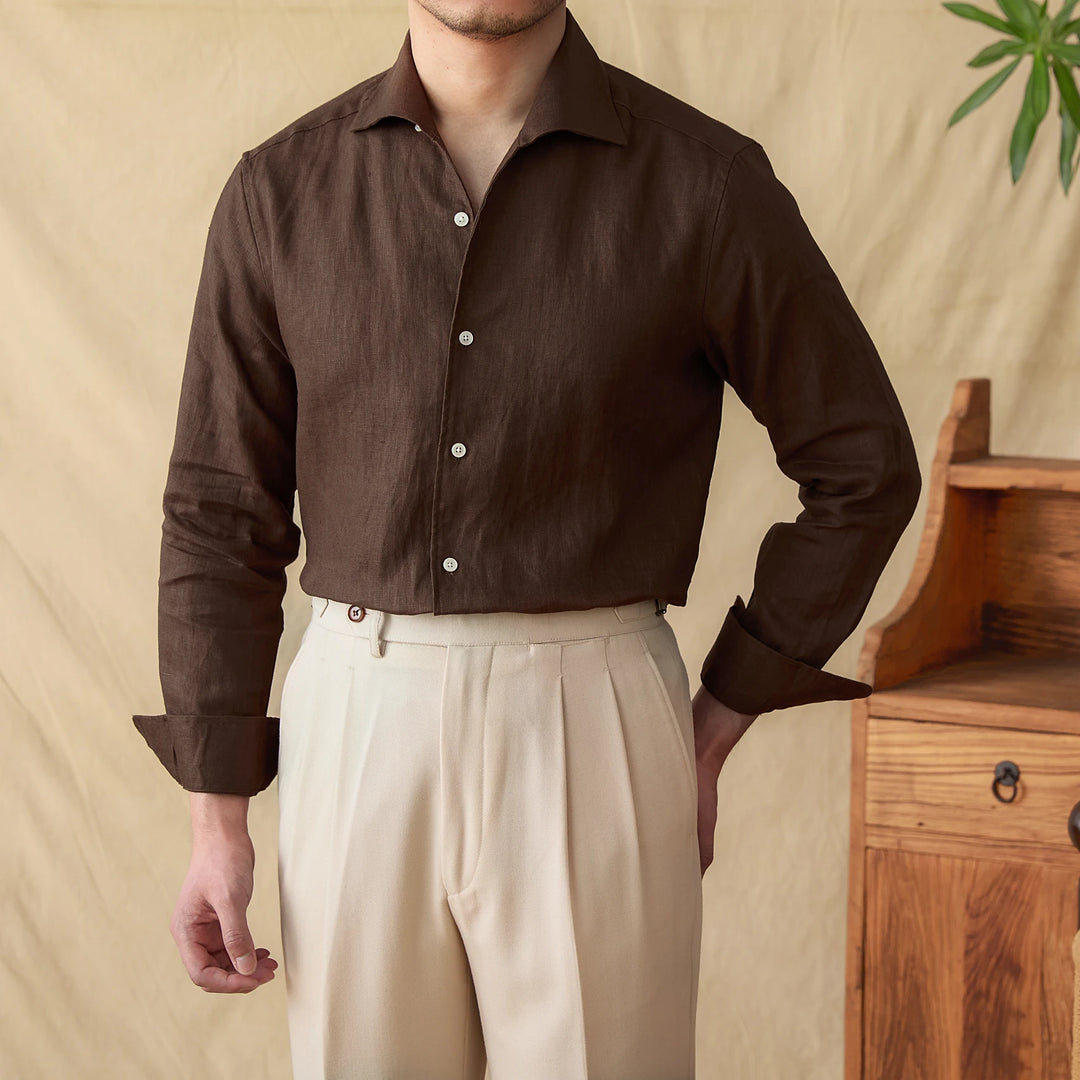 Lightweight Linen Button-Up Shirt