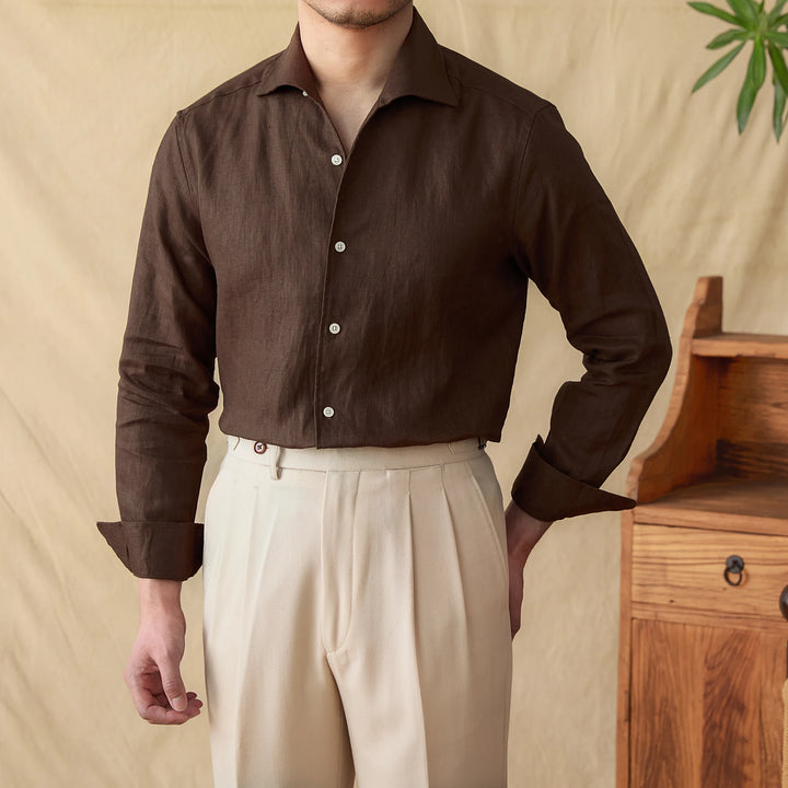 Lightweight Linen Button-Up Shirt