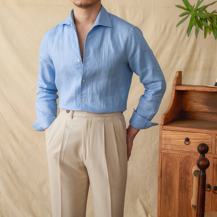 Lightweight Linen Button-Up Shirt