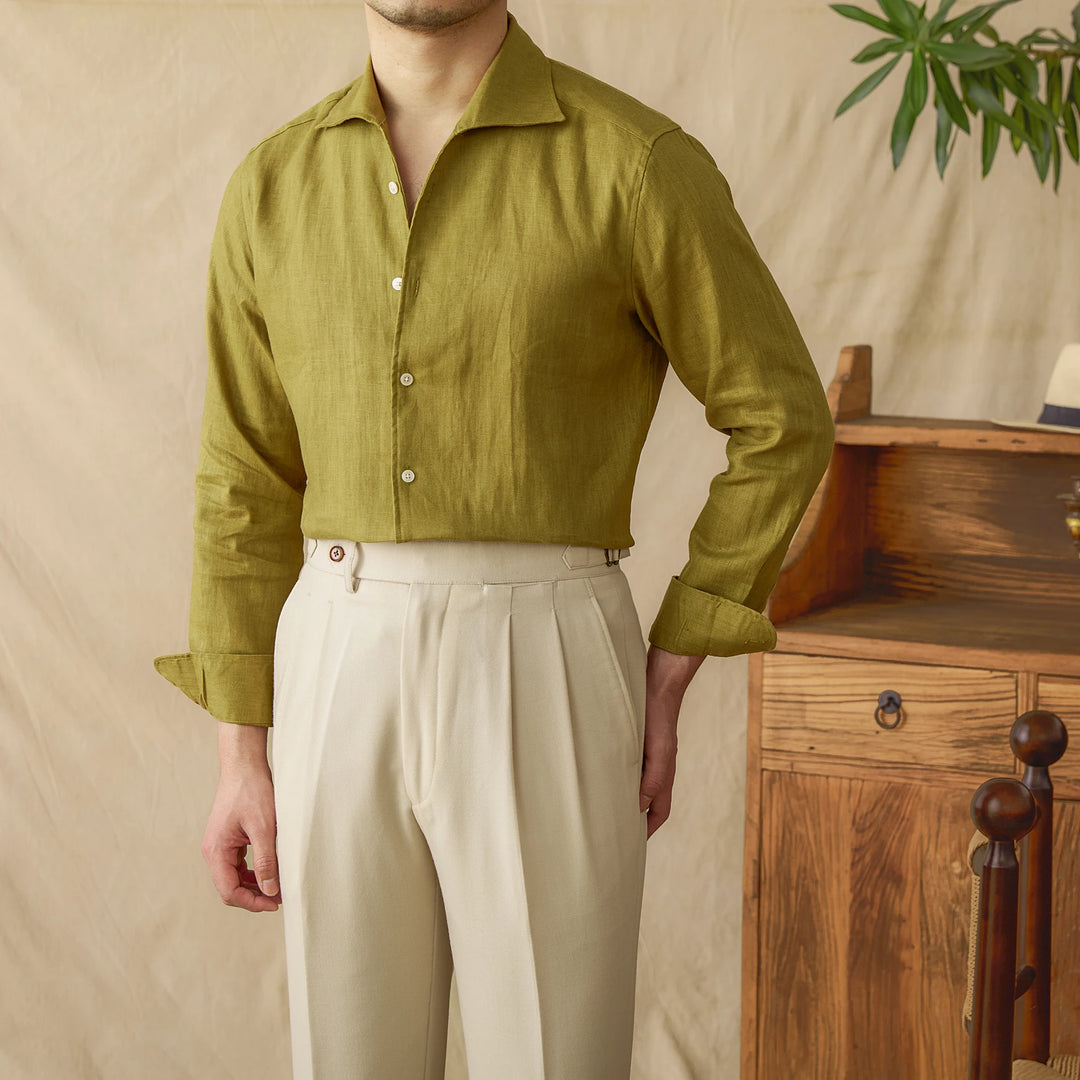 Lightweight Linen Button-Up Shirt