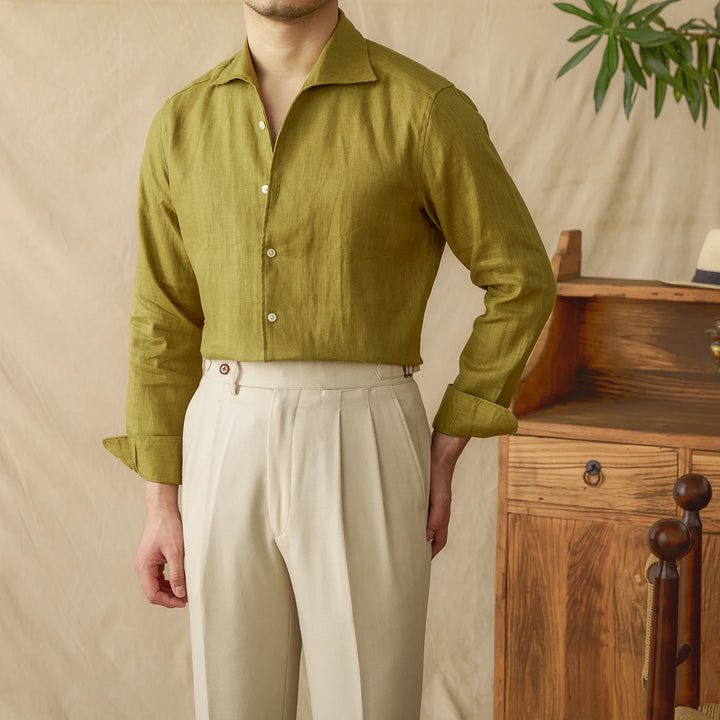 Lightweight Linen Button-Up Shirt