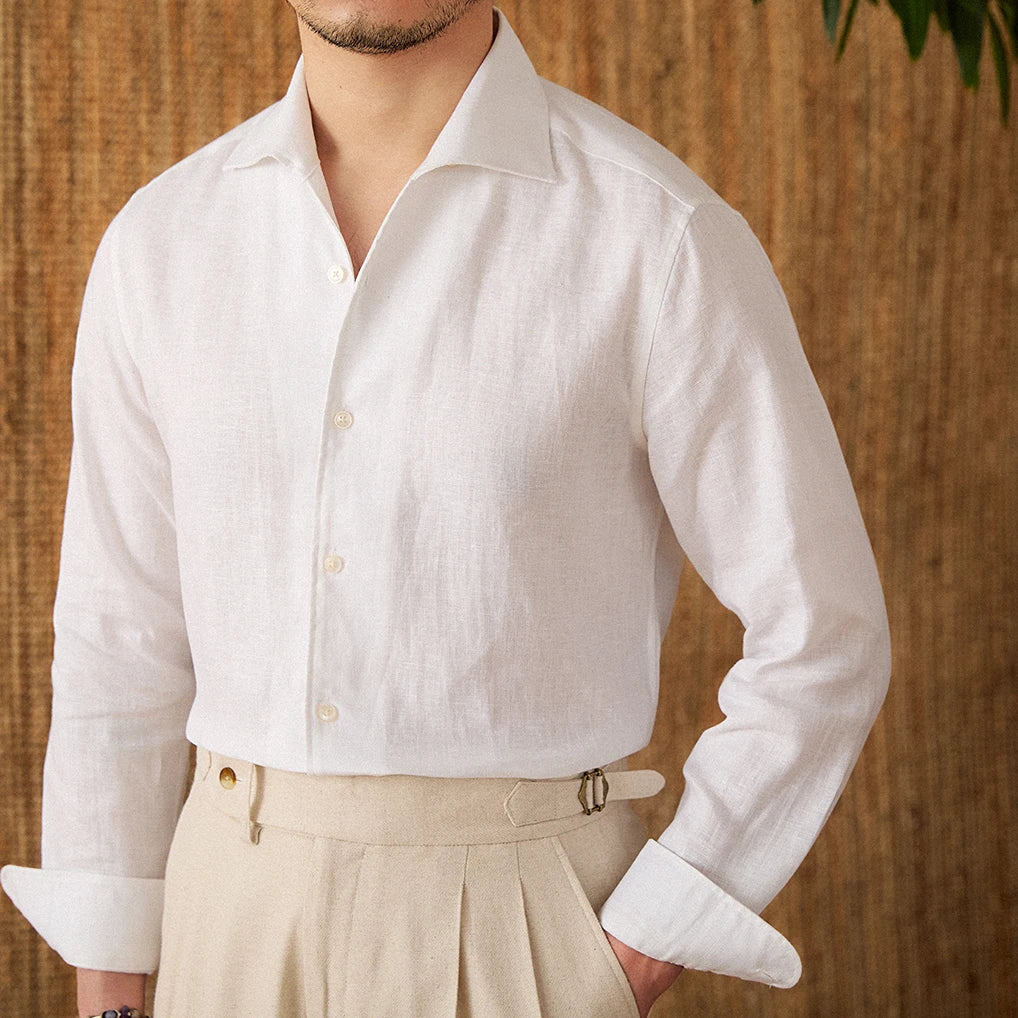Lightweight Linen Button-Up Shirt