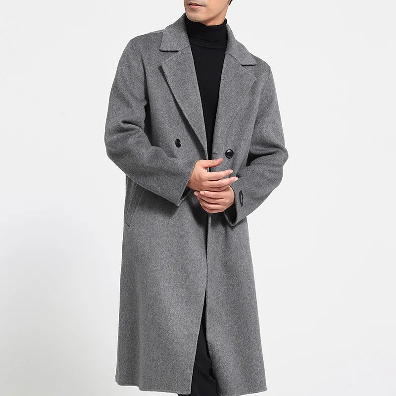 Long Wool Blend Overcoat