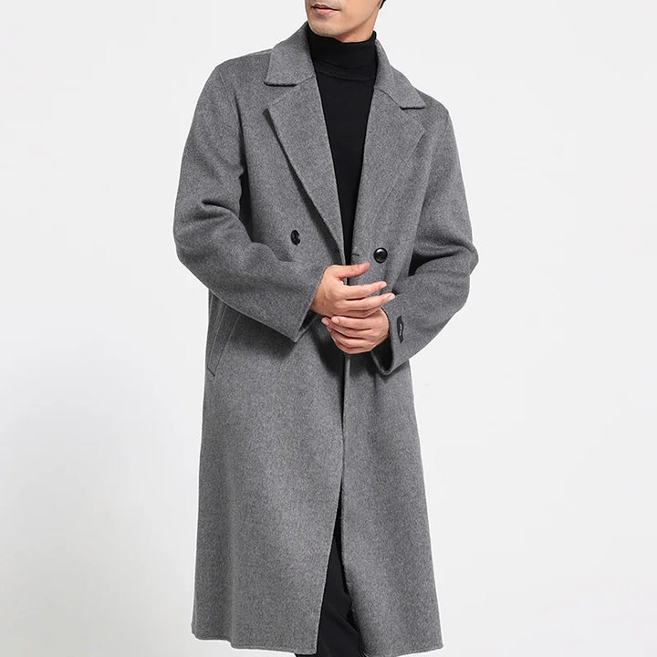 Long Wool Blend Overcoat