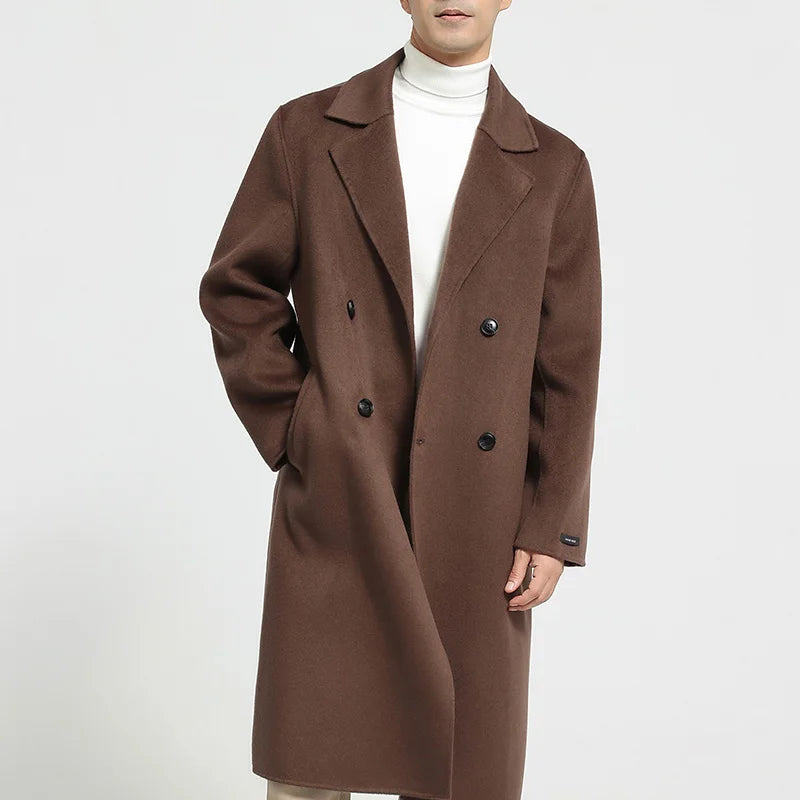 Long Wool Blend Overcoat