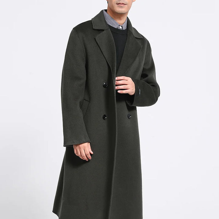 Long Wool Blend Overcoat