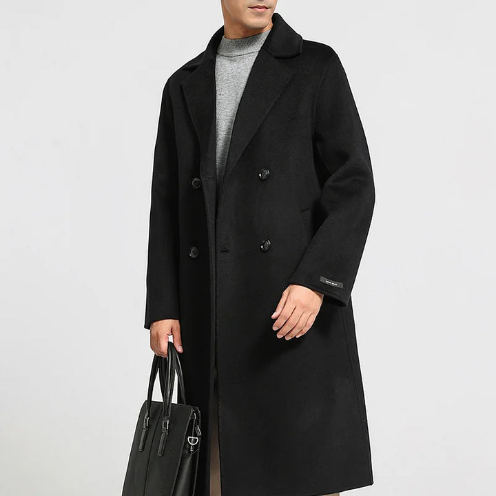 Long Wool Blend Overcoat