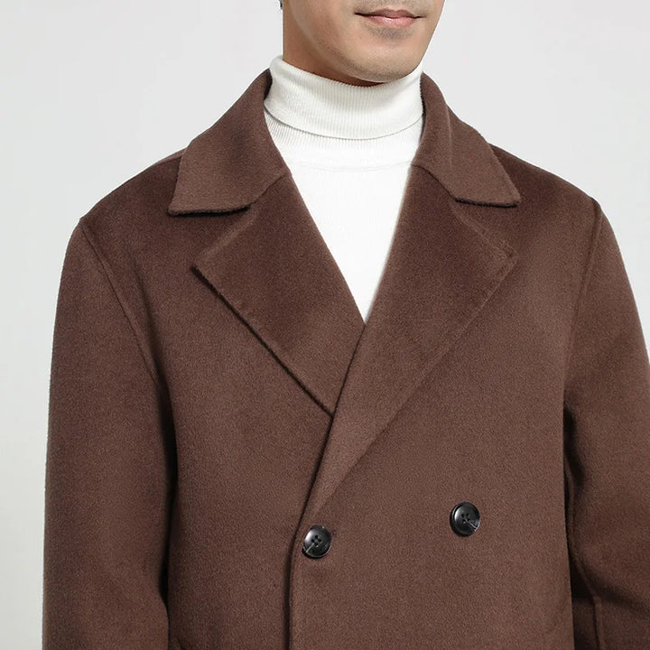 Long Wool Blend Overcoat