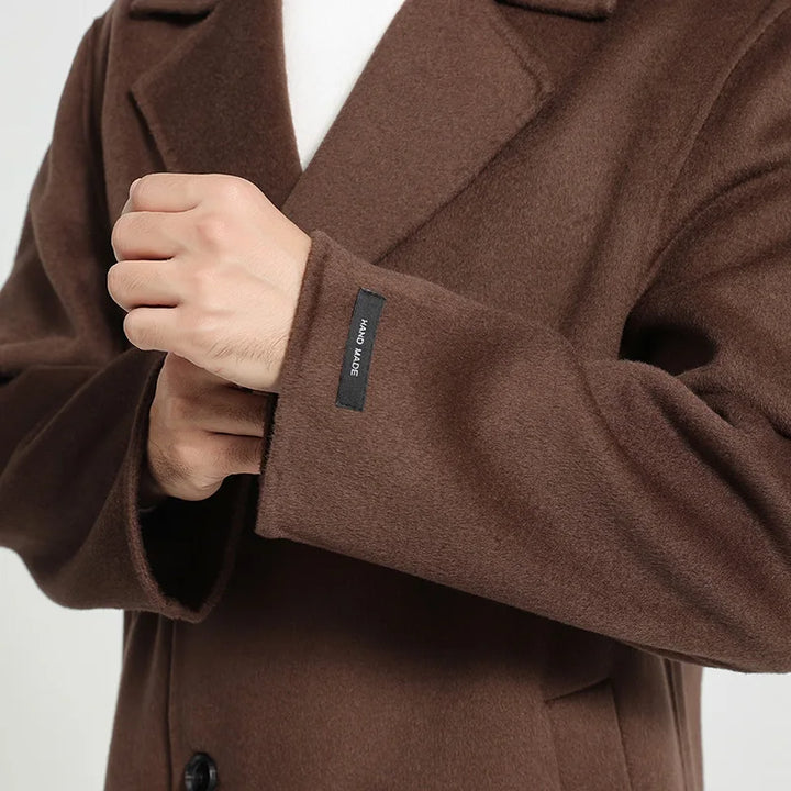 Long Wool Blend Overcoat