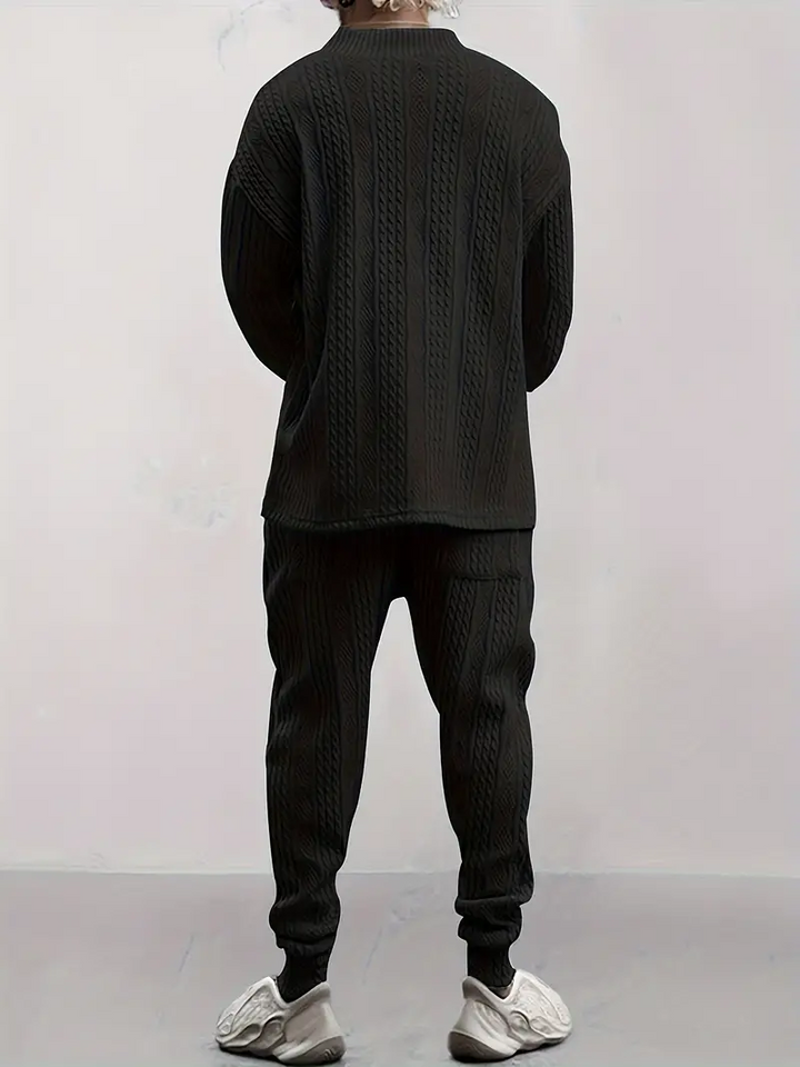 Knitted Textured Lounge 2-Piece Set