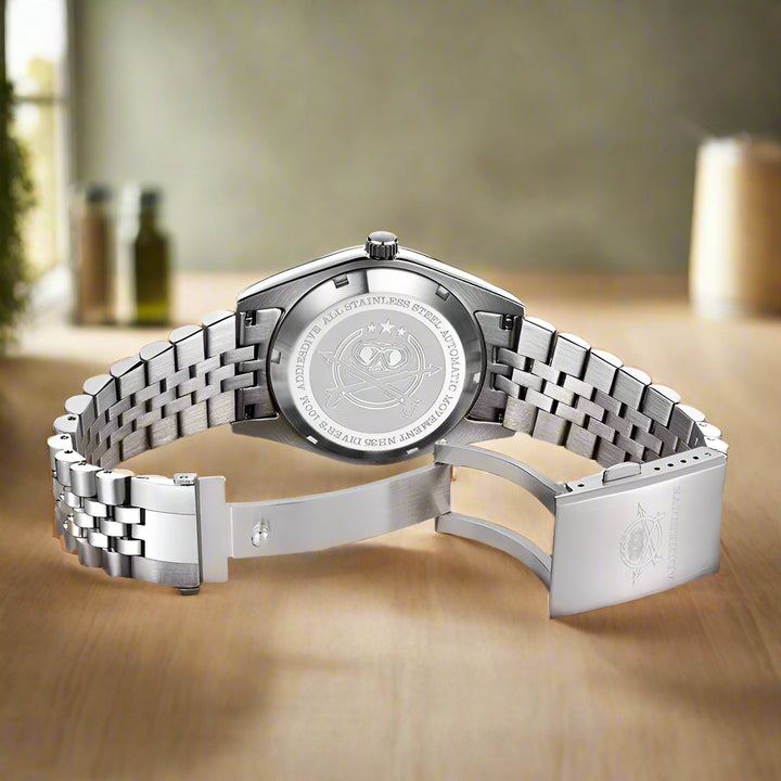 Luxury Automatic Mechanical Silver Watch