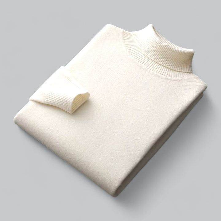 Luxury Cashmere Merino Turtleneck Sweater
