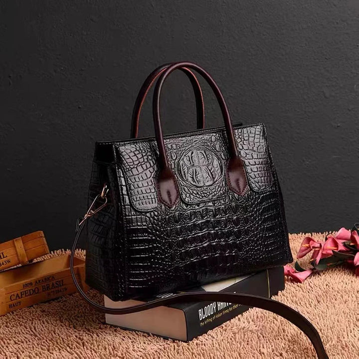 Luxury Crocodile Leather Designer Handbag
