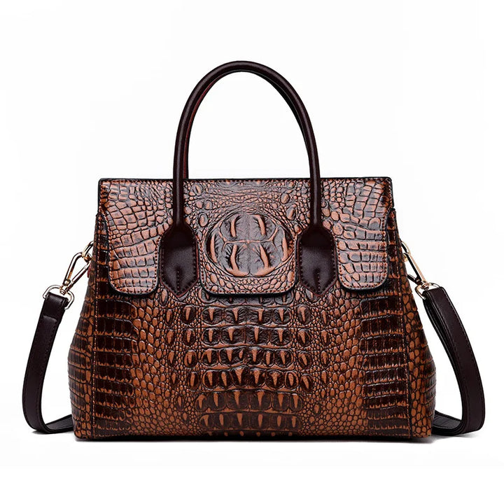 Luxury Crocodile Leather Designer Handbag
