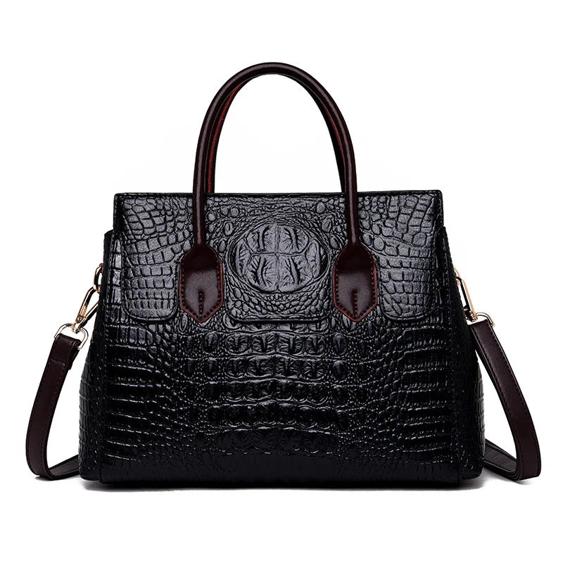 Luxury Crocodile Leather Designer Handbag