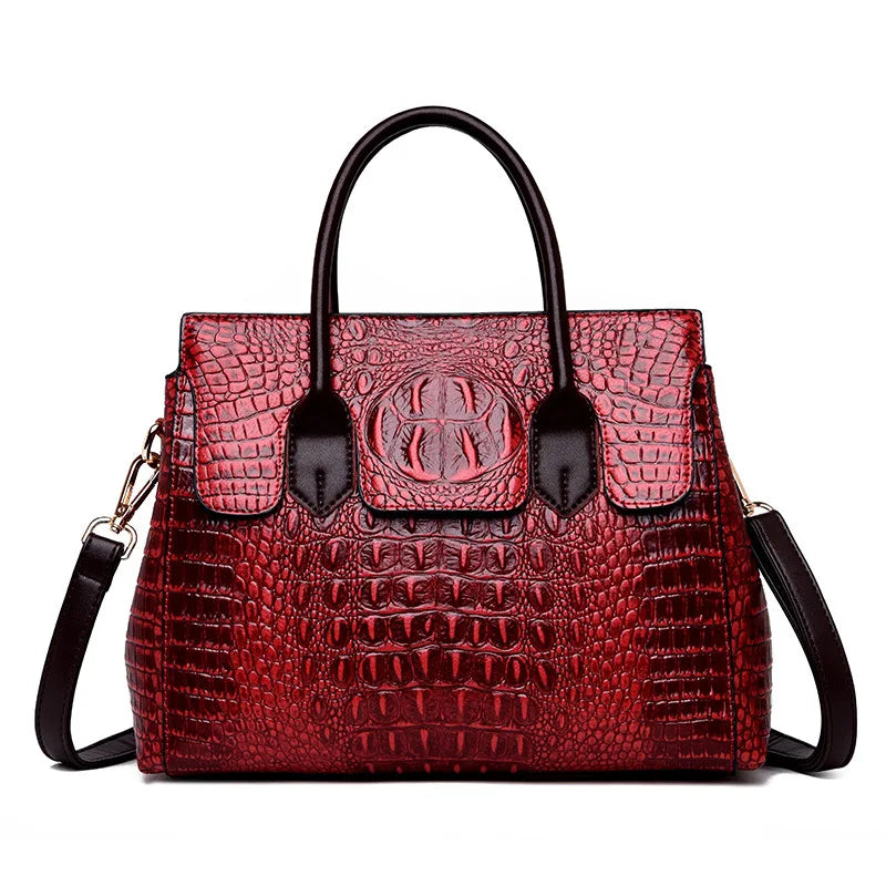 Luxury Crocodile Leather Designer Handbag