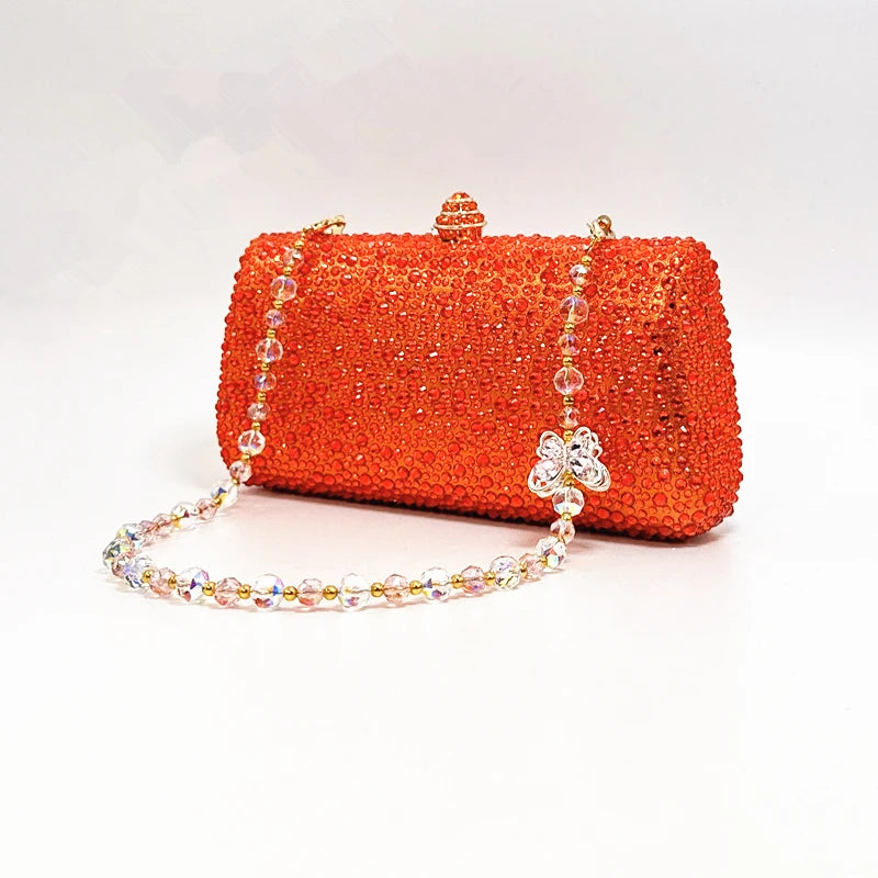 Luxury Crystal Rhinestone Evening Clutch Bag