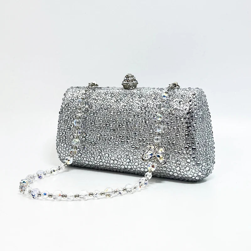 Luxury Crystal Rhinestone Evening Clutch Bag