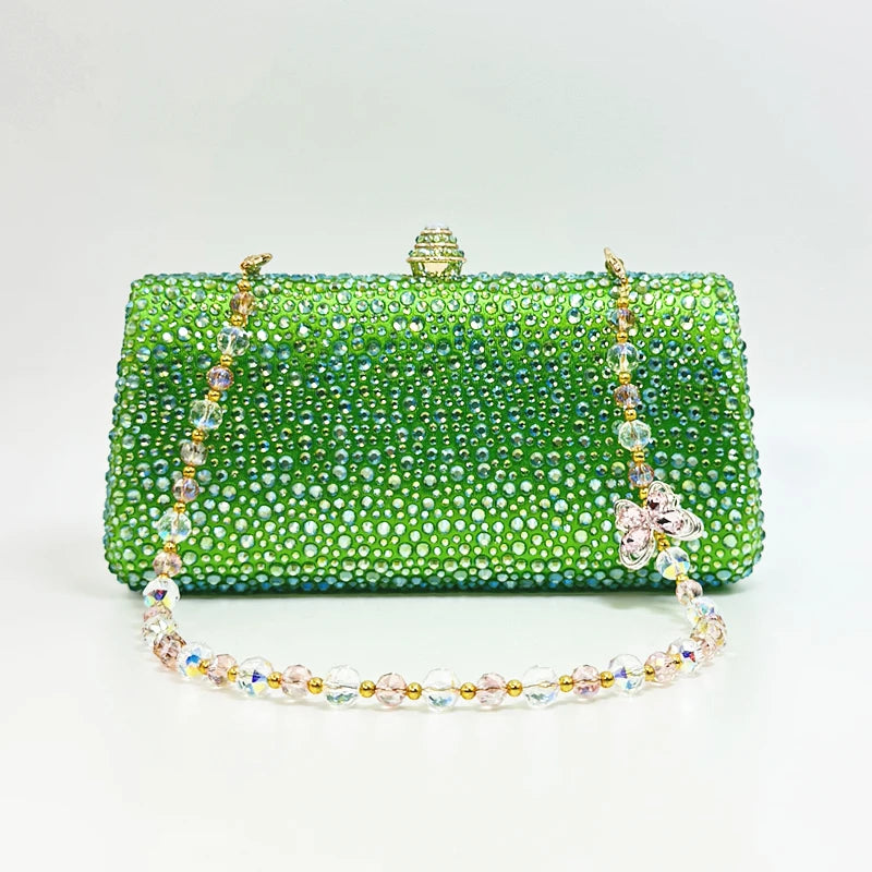 Luxury Crystal Rhinestone Evening Clutch Bag