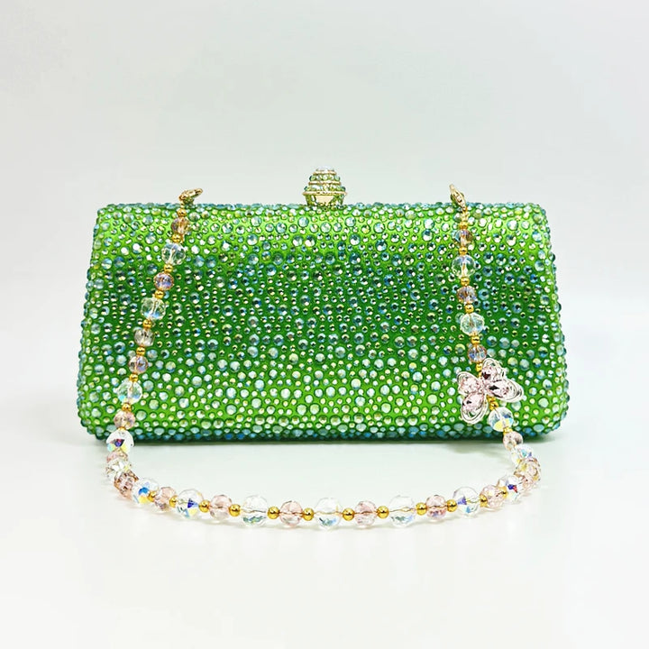 Luxury Crystal Rhinestone Evening Clutch Bag