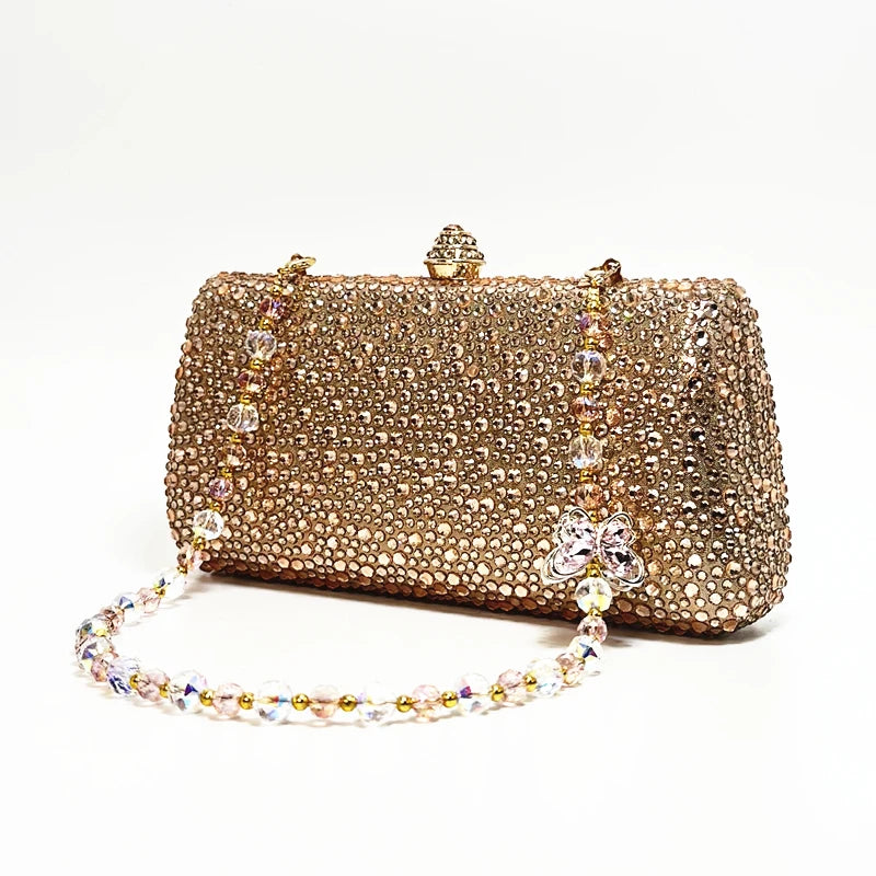 Luxury Crystal Rhinestone Evening Clutch Bag
