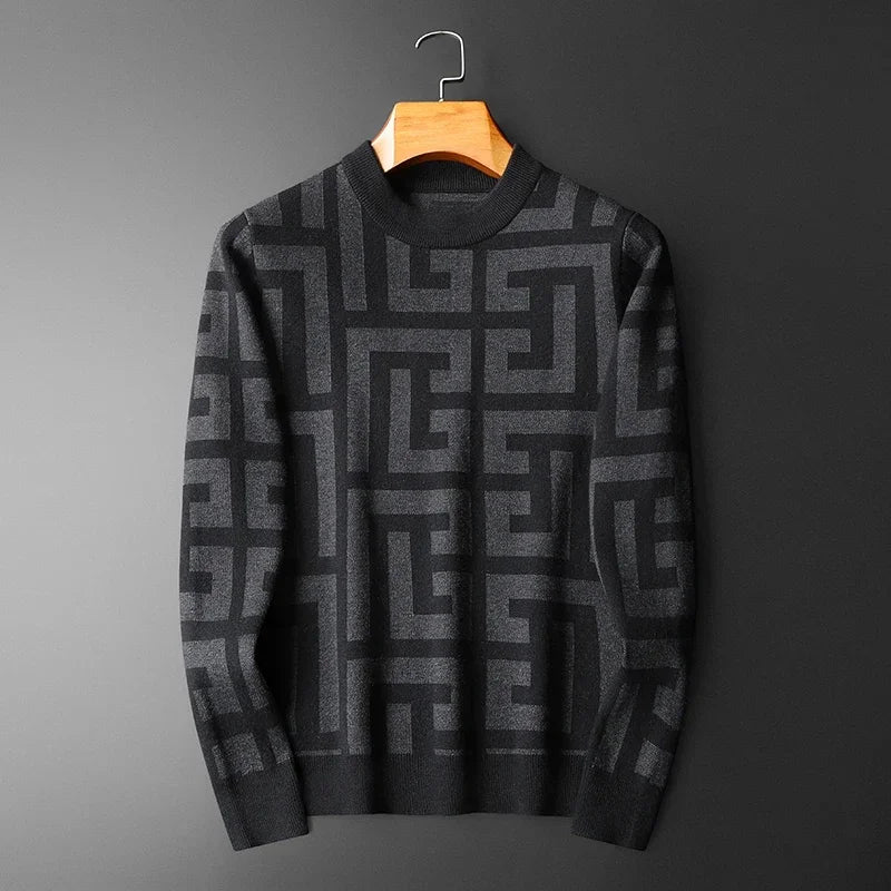 Luxury Wool Pullover Men's Sweater