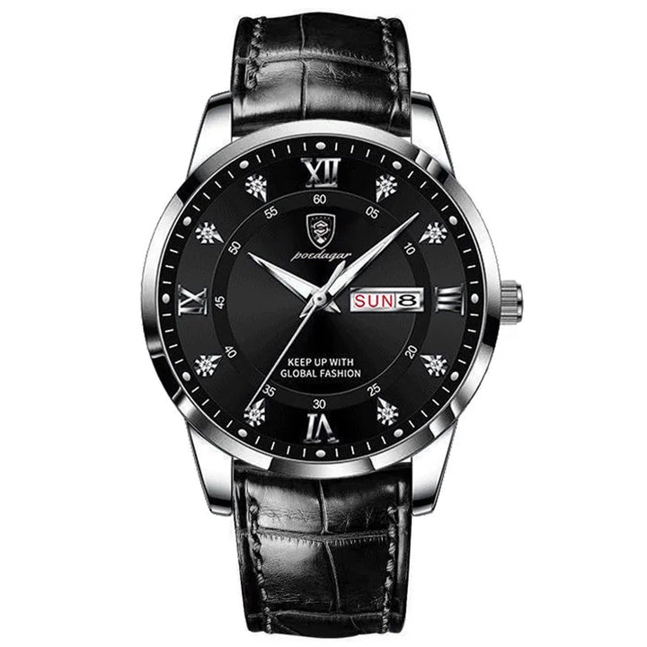 Luxury Waterproof Leather Quartz Watch