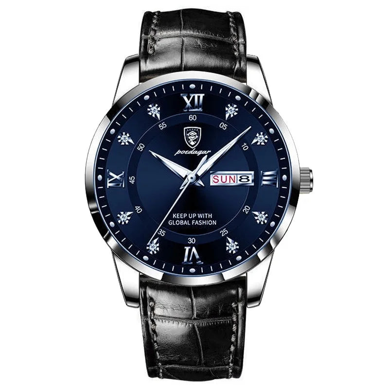Luxury Waterproof Leather Quartz Watch