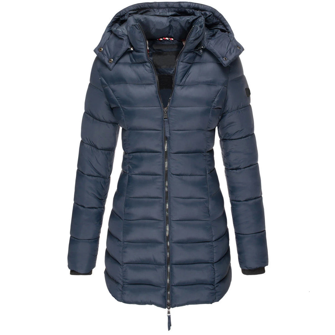 Luxury Wool Blend Double-Breasted Parka
