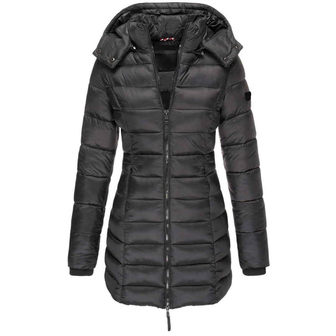 Luxury Wool Blend Double-Breasted Parka