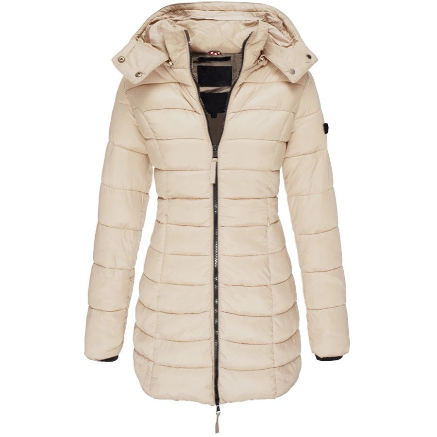 Luxury Wool Blend Double-Breasted Parka