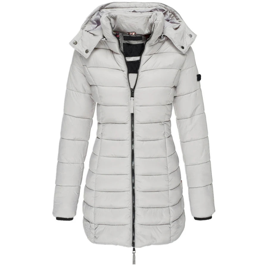 Luxury Wool Blend Double-Breasted Parka