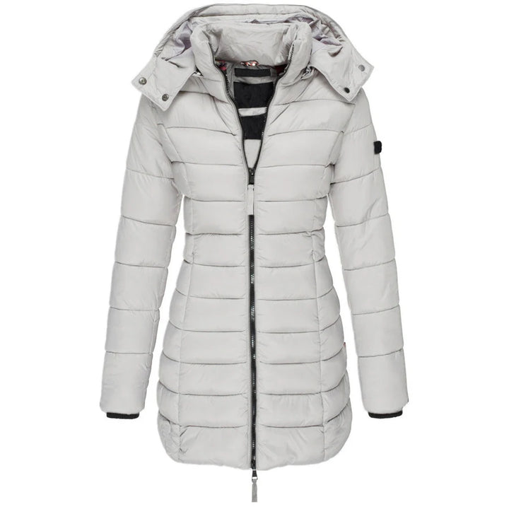 Luxury Wool Blend Double-Breasted Parka