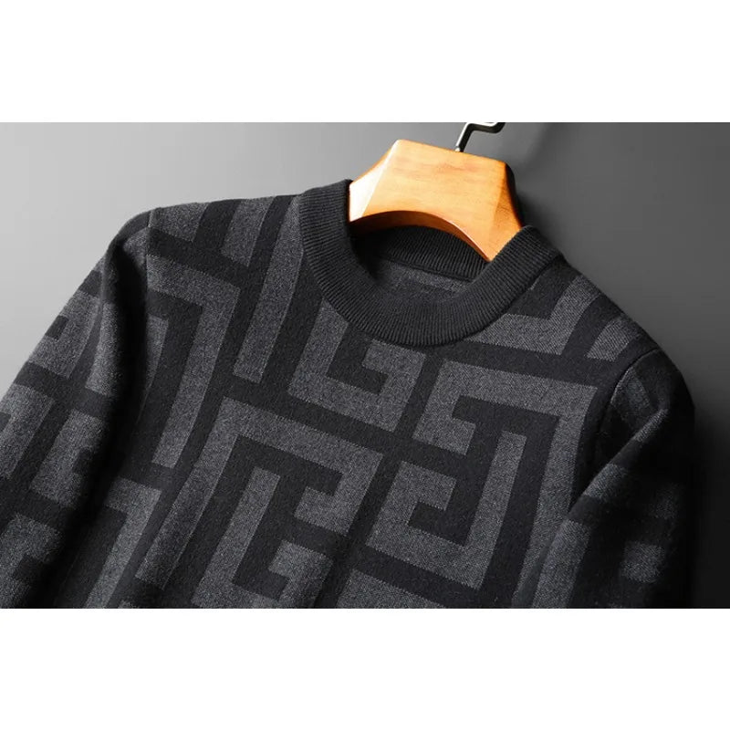 Luxury Wool Pullover Men's Sweater