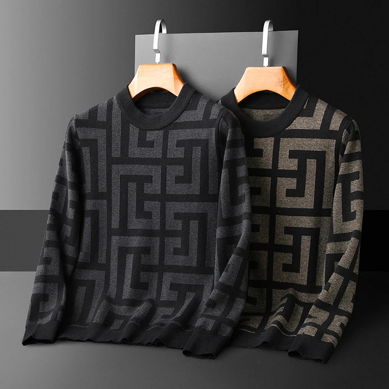 Luxury Wool Pullover Men's Sweater