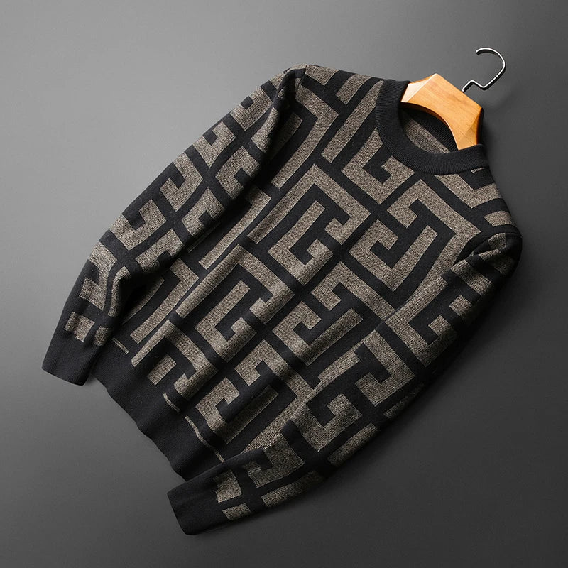 Luxury Wool Pullover Men's Sweater