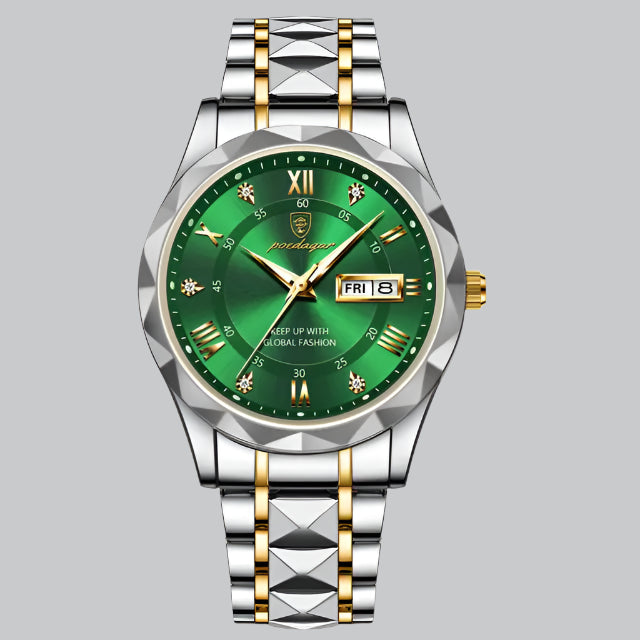 Mens Waterproof Stainless Steel Quartz Watch