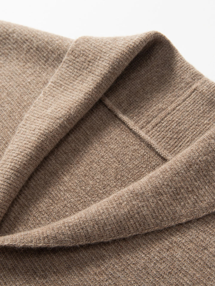 Men's 100% Cashmere Shawl Collar Knit Vest