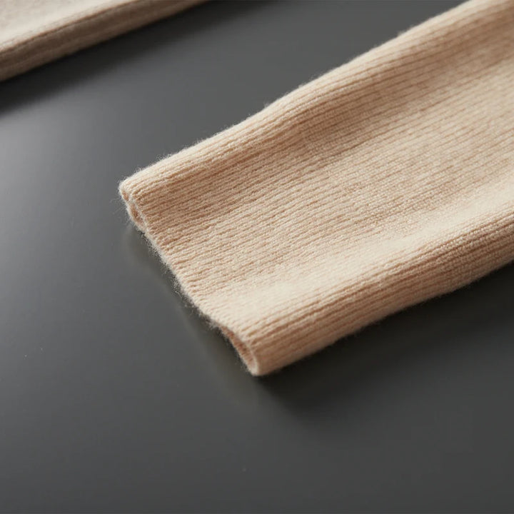 Men's 100% Pure Wool Polo Collar Sweater