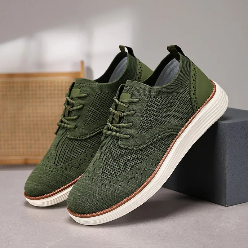  Men's Breathable Knit Casual Shoes