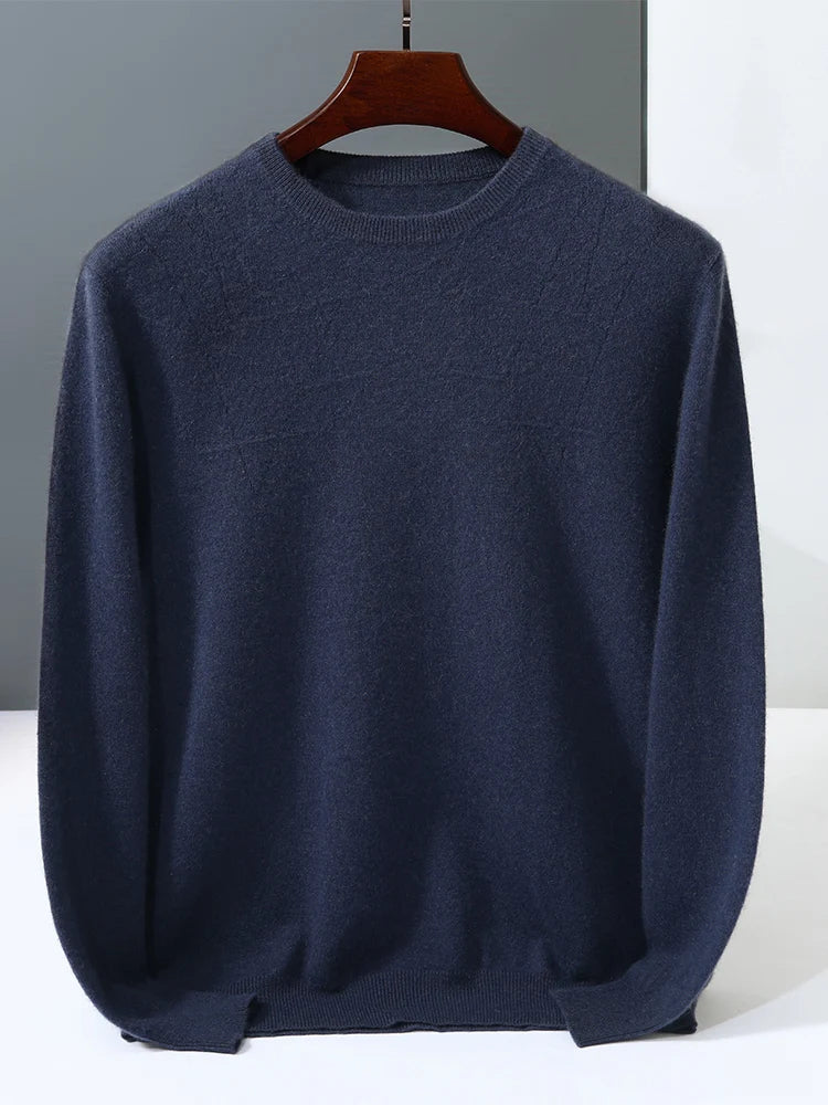  Men's Cashmere Crew Neck Sweater