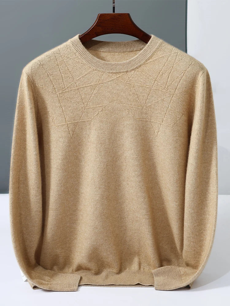  Men's Cashmere Crew Neck Sweater