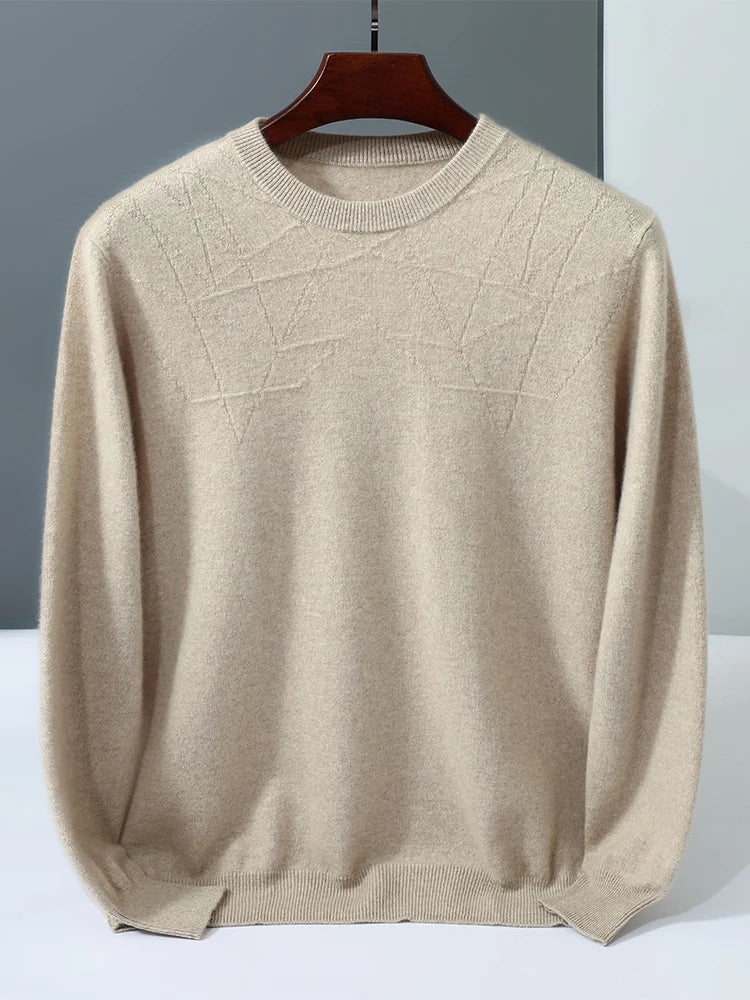  Men's Cashmere Crew Neck Sweater