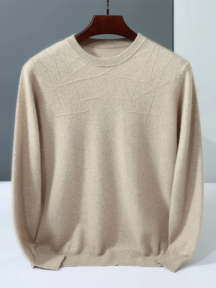  Men's Cashmere Crew Neck Sweater
