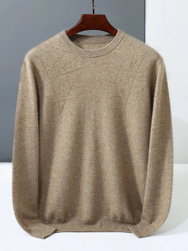  Men's Cashmere Crew Neck Sweater